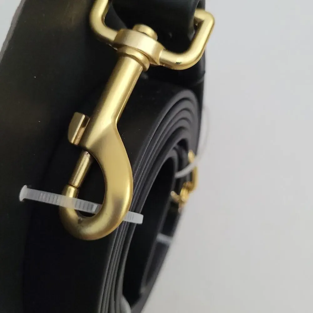 True Religion Pet Leash Set (6' Length) - Black/Gold Accents